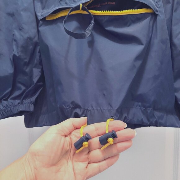 Disneyland-Hong Kong Micky Mouse Rain Jacket-Unisex-Pull Over Hooded-Size Large - Picture 9 of 16